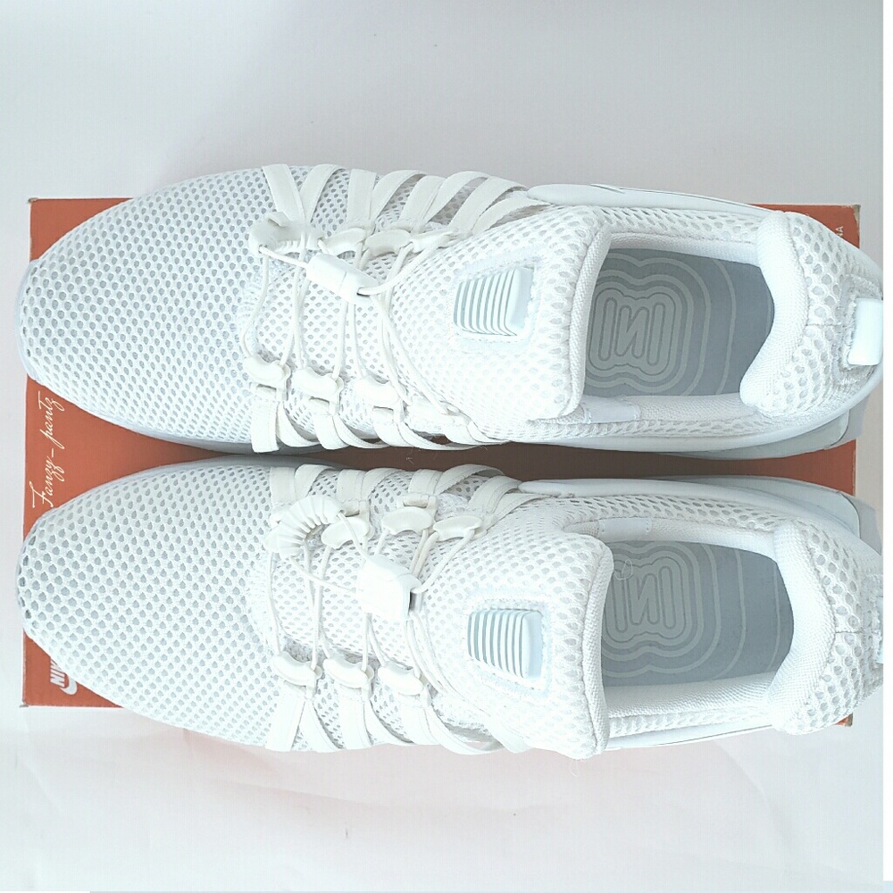 NEW Nike Shox Gravity AQ8554 sneaker triple white - Picture 3 of 6